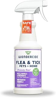 Wondercide Flea Tick & Mosquito Spray for Pets & Home - Rosemary 16 fl oz | With Natural Essential Oils - Killer, Control, Prevention, Treatment of Fleas & Ticks for Dogs and Cats - Pet & Family Safe