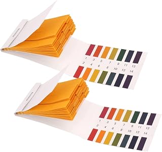 2 Pack pH Test Strips, 160 Strips pH 1-14 Universal Litmus Test Paper | for pH Soap Making Testing, Water, Wine, Saliva, Urine, Soil Testing, Pet Food, Diet pH Monitoring, Sealed Pack