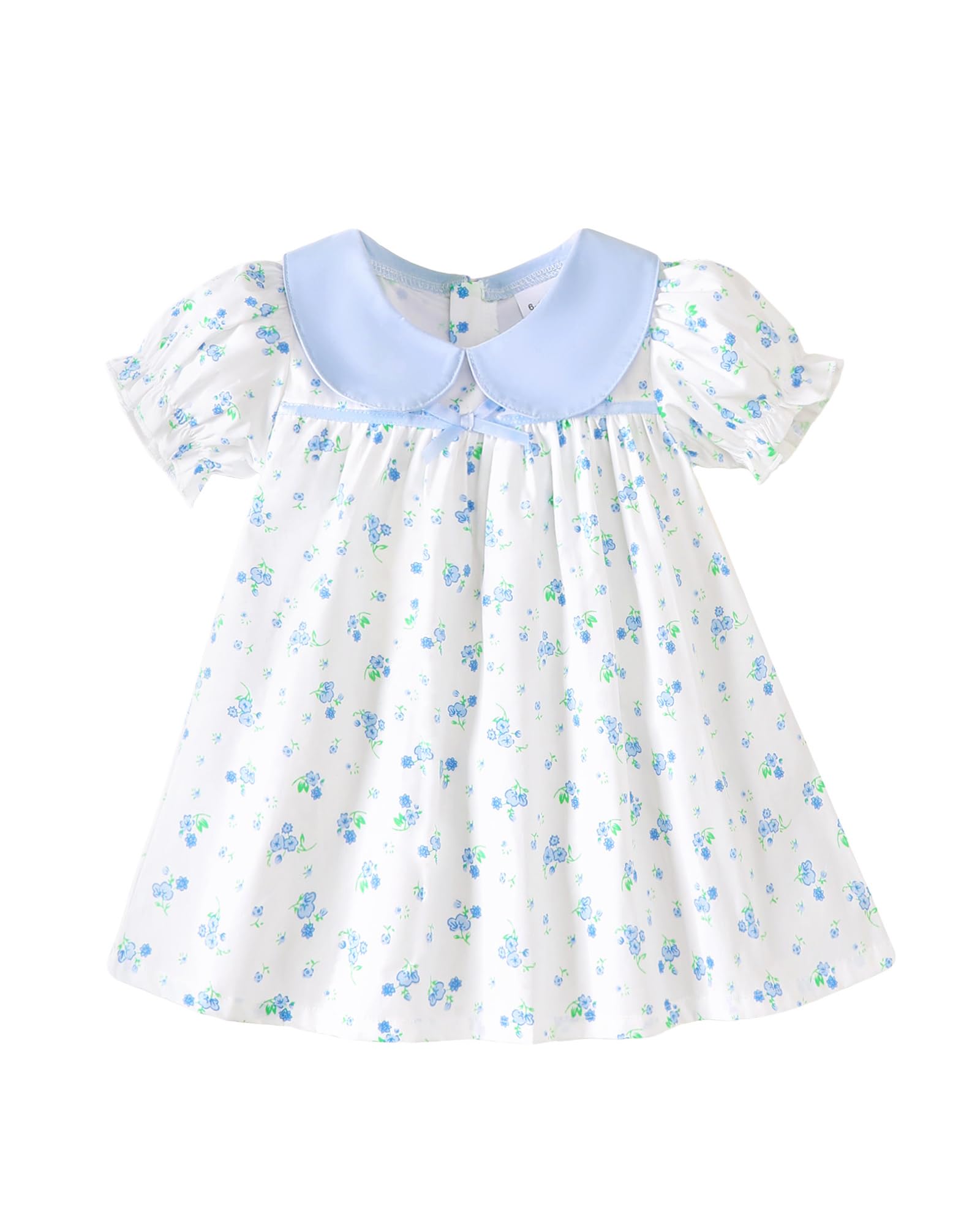 Kucnuzki Baby Girl Clothes Cute Spring Summer Sun Dresses Toddler Casual Puff Sl