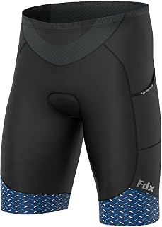 FDX Men's All Day Cycling Shorts 3D Anti-Bac Padded Bike Shorts