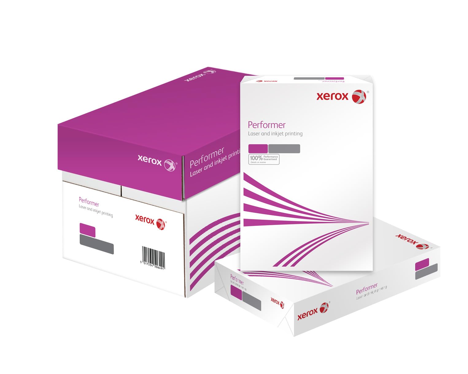 Xerox Performer Multifunction Paper, 80gsm, A4, 1 Carton, 5 Reams, 2500 Sheets, 