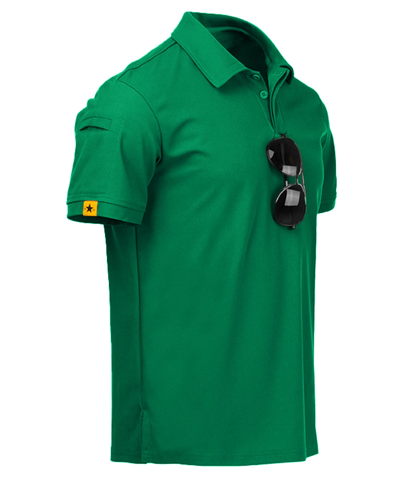 V VALANCH Mens Polo Shirts Short Sleeve Moisture Wicking Golf Polo Athletic Coll