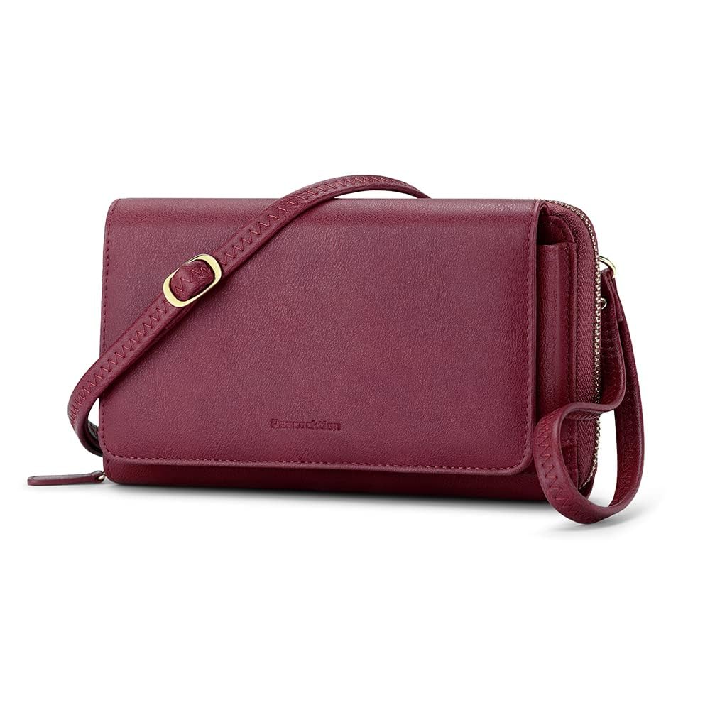 Peacocktion RFID Crossbody Wristlet Wallets for Women Wallet Purse