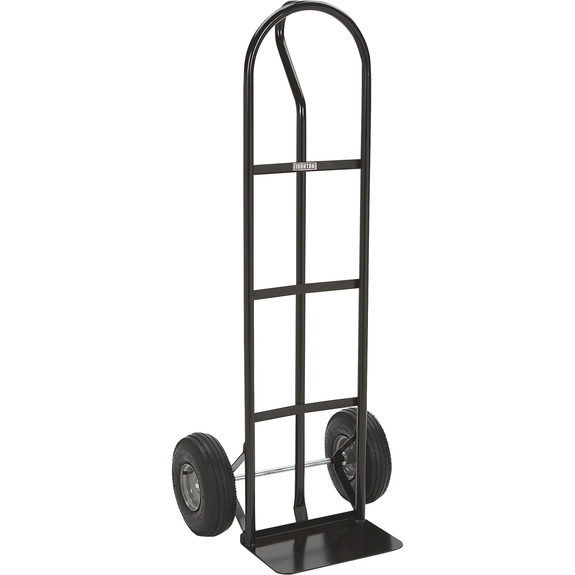 Ironton Steel Hand Truck, 600-Lb. Capacity, 10in. Pneumatic Tires | Heavy-duty f