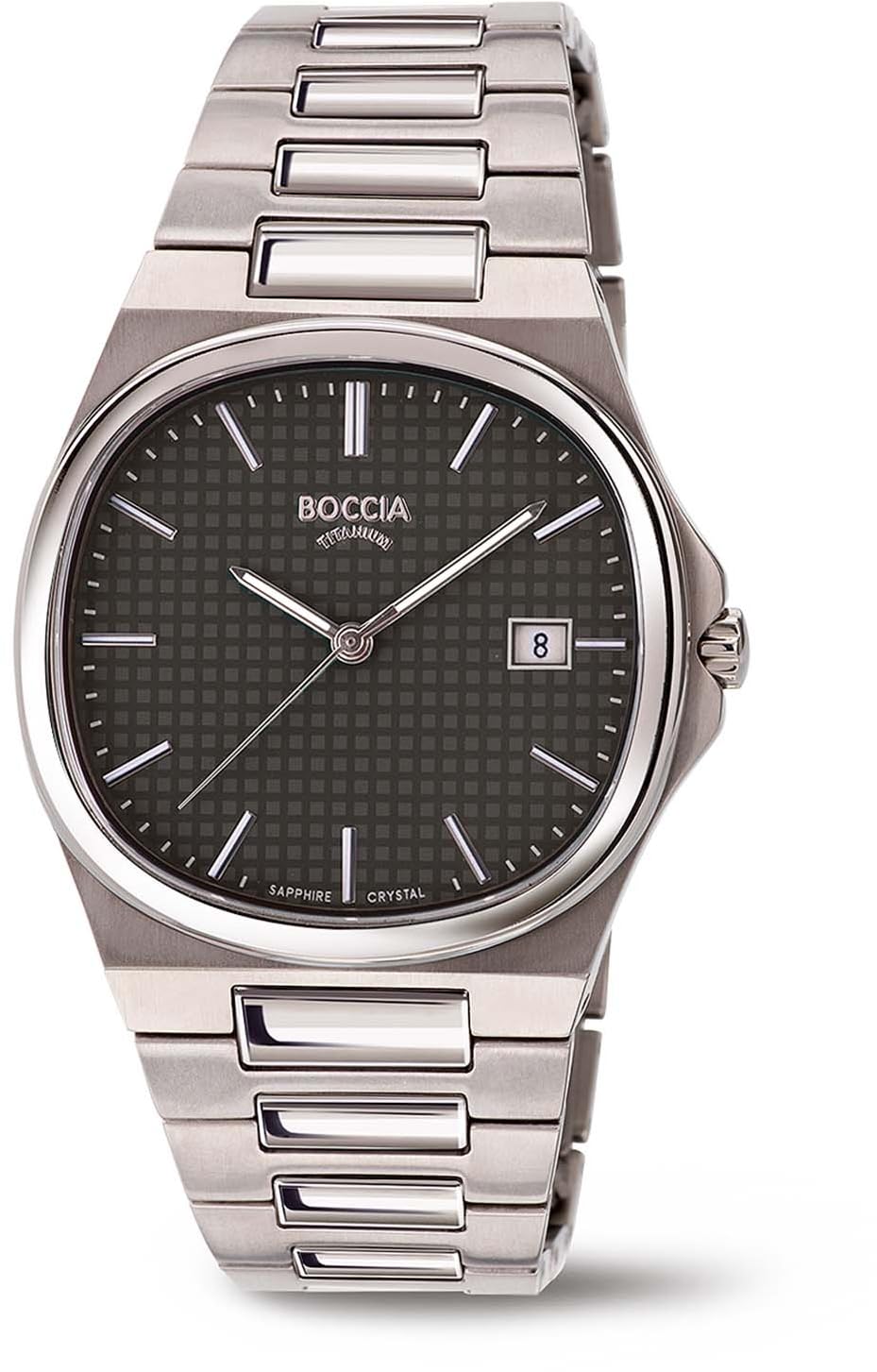 BOCCIA TITANIUM 3657-04 Men's Titanium Watch, All Titanium, Hypoallergenic Metal
