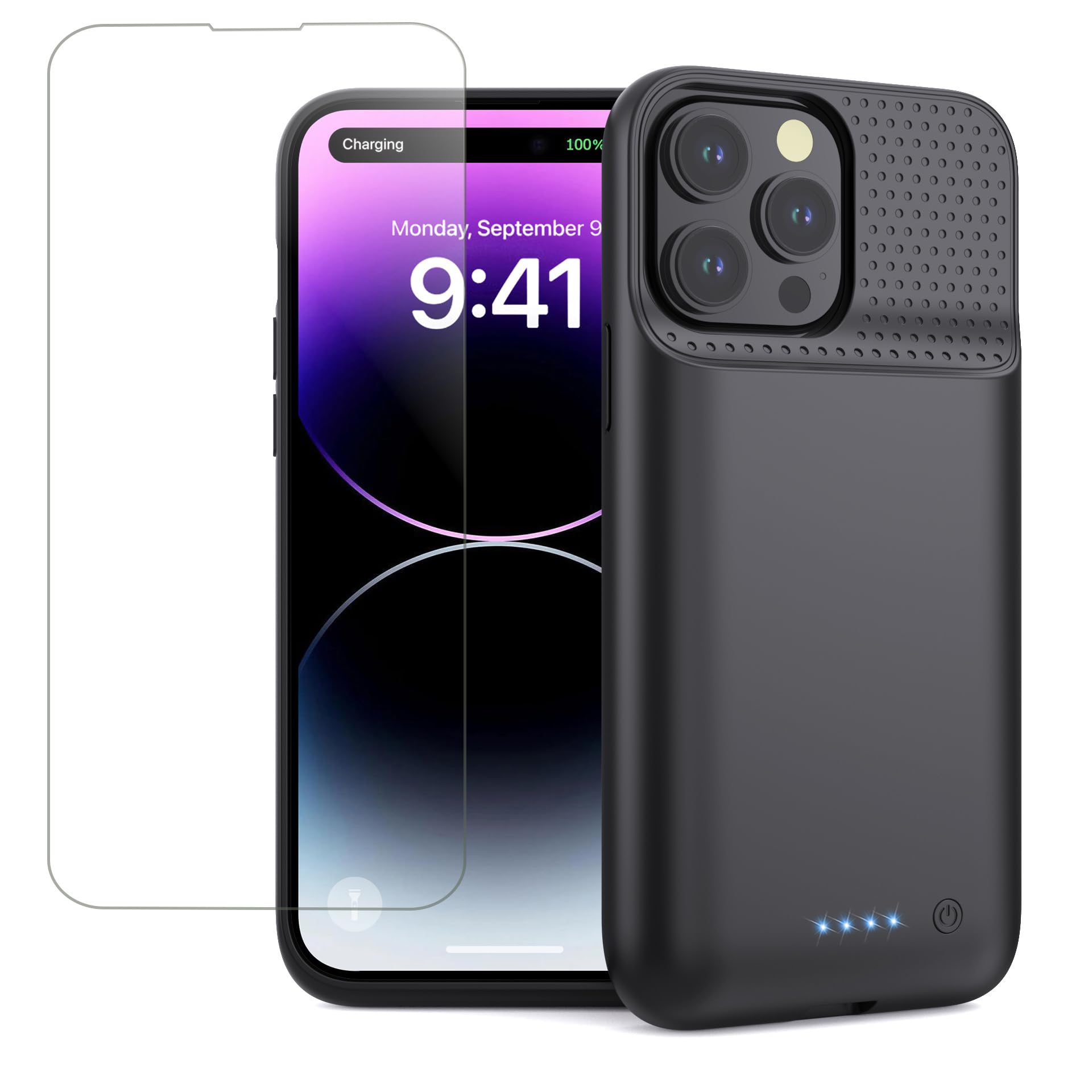 Pxwaxpy Battery Case for iPhone 13 Pro Max/14 Pro Max/14 Plus,Slim 8600mAh Charg