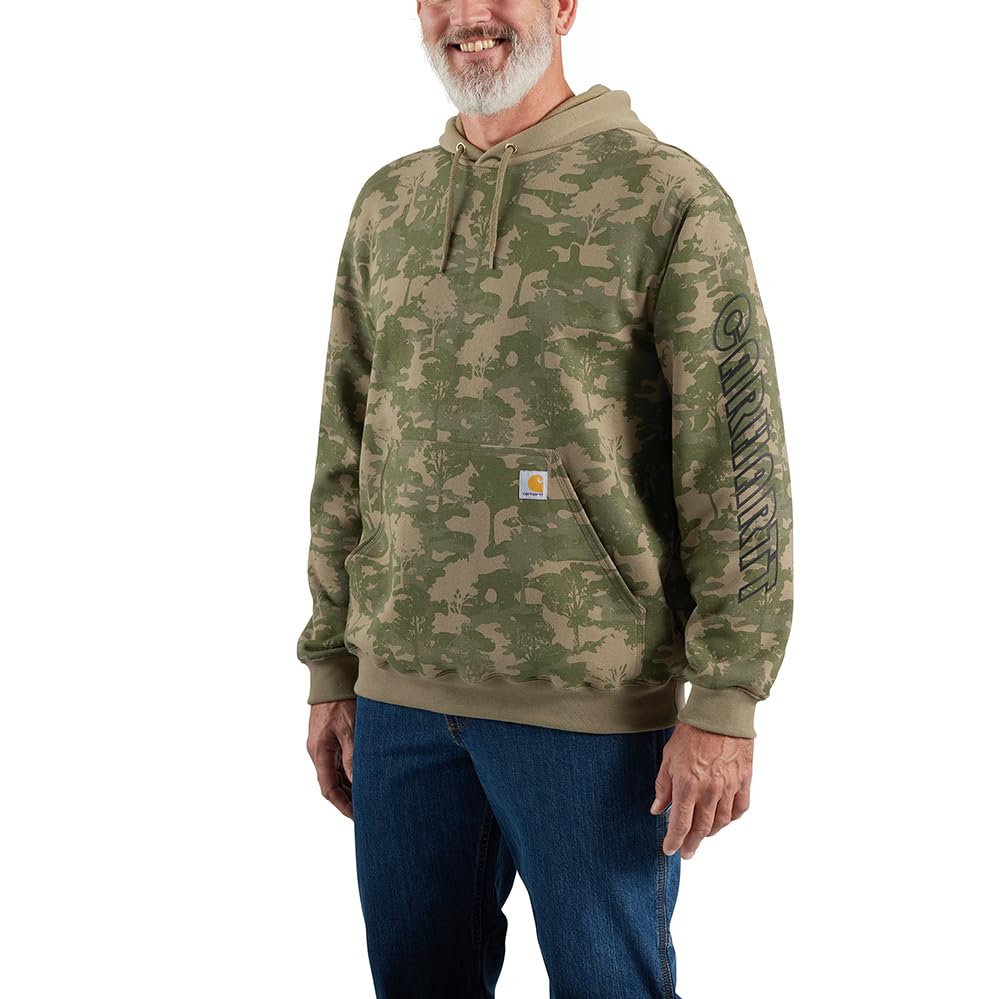 Carhartt Flame-Resistant Force Loose Fit Midweight Hooded Logo Graphic Hoodie Me