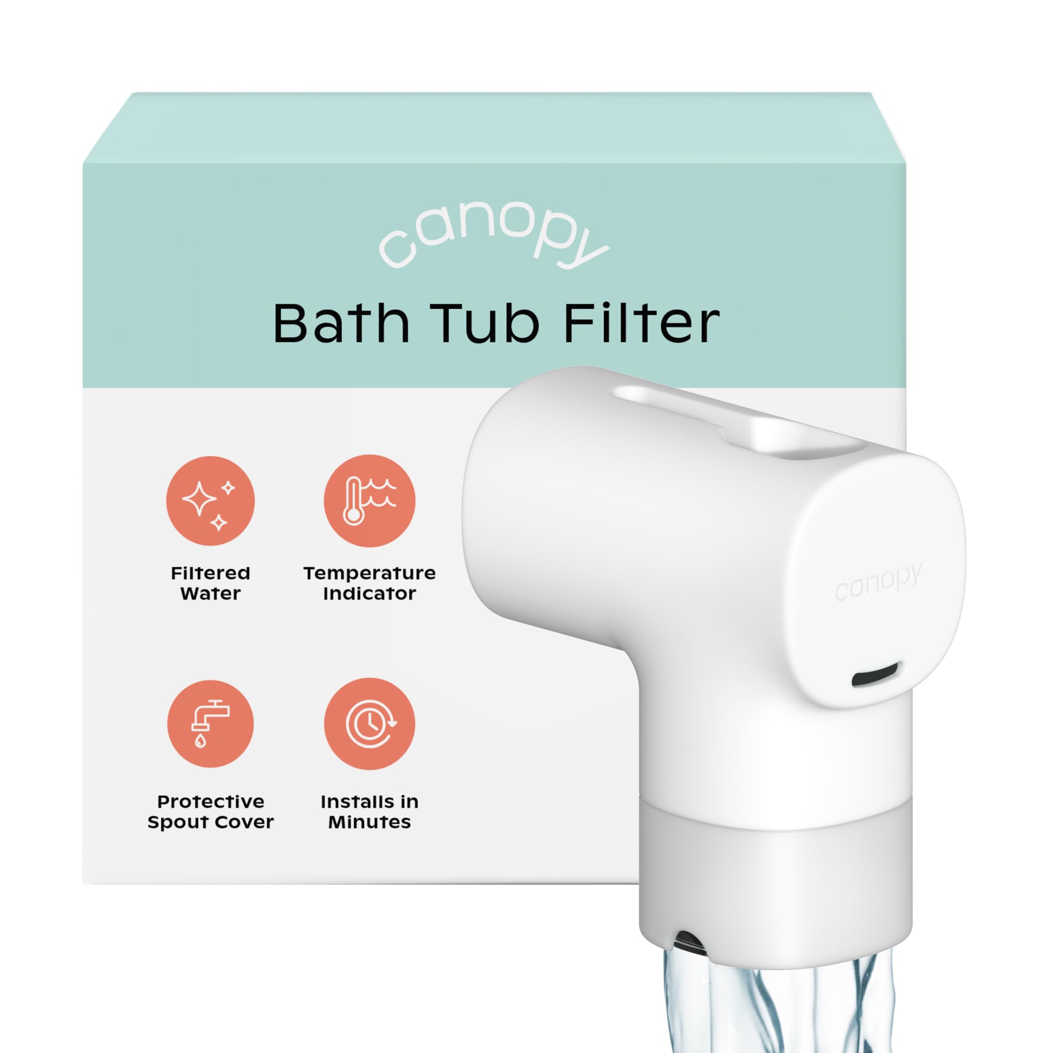 Canopy Baby Bath Tub Filter - Gentle Water Filtration for Delicate Skin