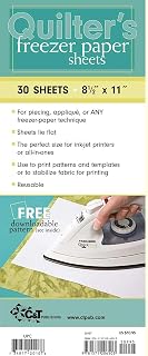 Quilter's Freezer Paper Sheets: 30 Sheets, 8 1/2" x 11"