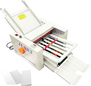 BEILOCKERY Automatic Paper Folding Machine, Electric Paper Folder with 2 Trays