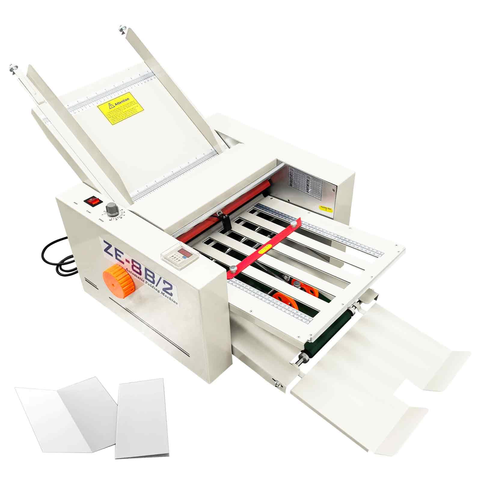 BEILOCKERY Automatic Paper Folding Machine, Electric Paper Folder with 2 Trays