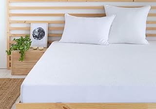 Todocama - Terry Towelling Mattress Protector Waterproof and Breathable Adjustable (180 x 190/200 cm)