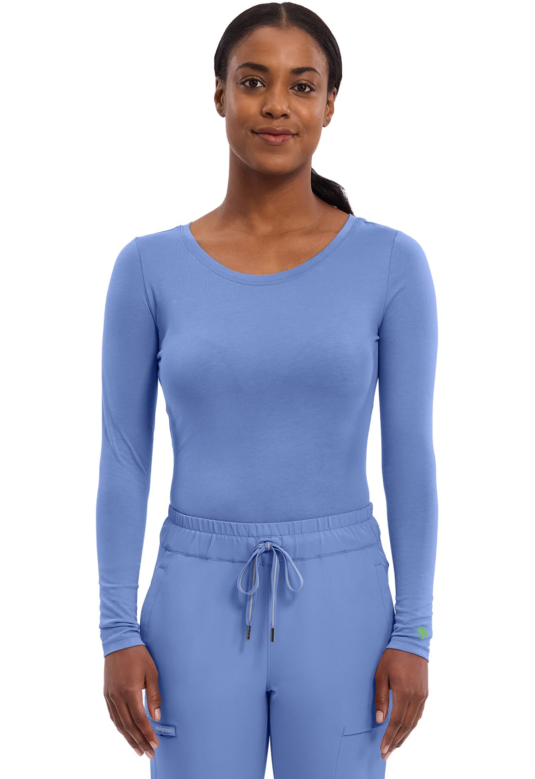 Healing Hands Women's Underscrub Soft Knit Melissa Longsleeve Scrub Tee with Bre