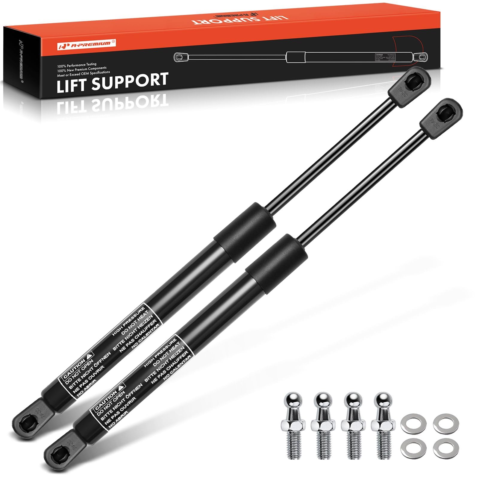 A-Premium 14 inch 24lb 14" Lift Supports Gas Prop Spring Shock Struts | for Leer