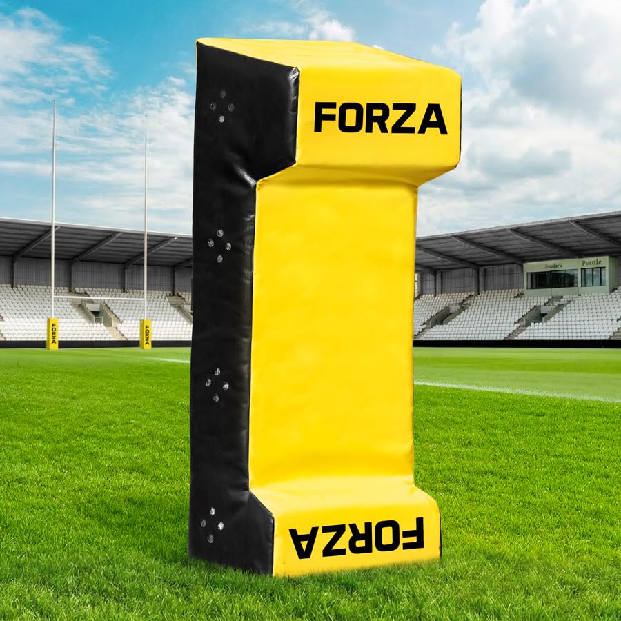 FORZA Rugby Tackle Shield with Double Wedge – Rugby Training Pad with Padded Han