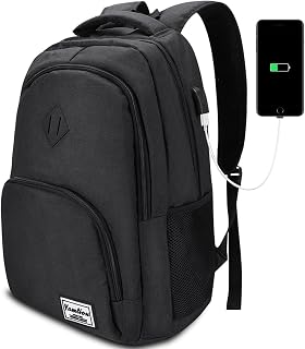YAMTION School Backpack, Computer Backpack, Laptop Backpack for Teenagers, Students, University, Institute, Office, Work, Men, Women