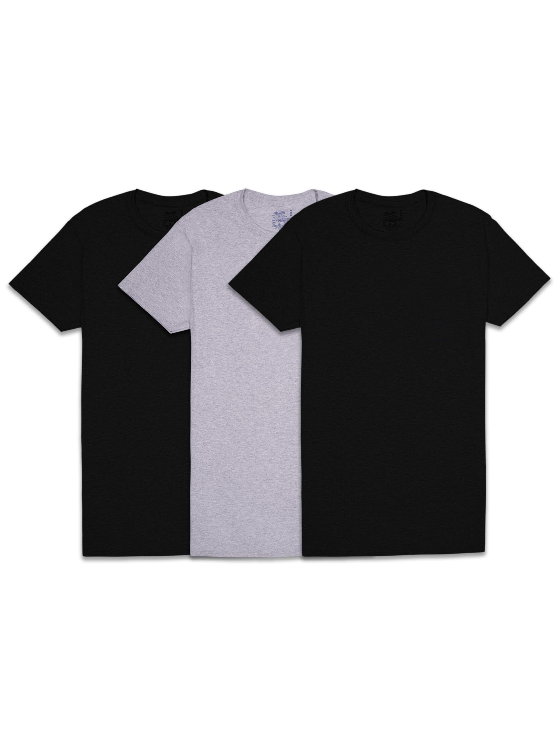 Fruit of The Loom Men's Crew Tee Undershirts, Moisture Wicking & Tag Free, Also 
