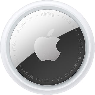 Apple AirTag (1st generation). Track your keys, wallet, luggage, backpack. Replaceable battery. Water-resistant. One-tap set up with iPhone or iPad.