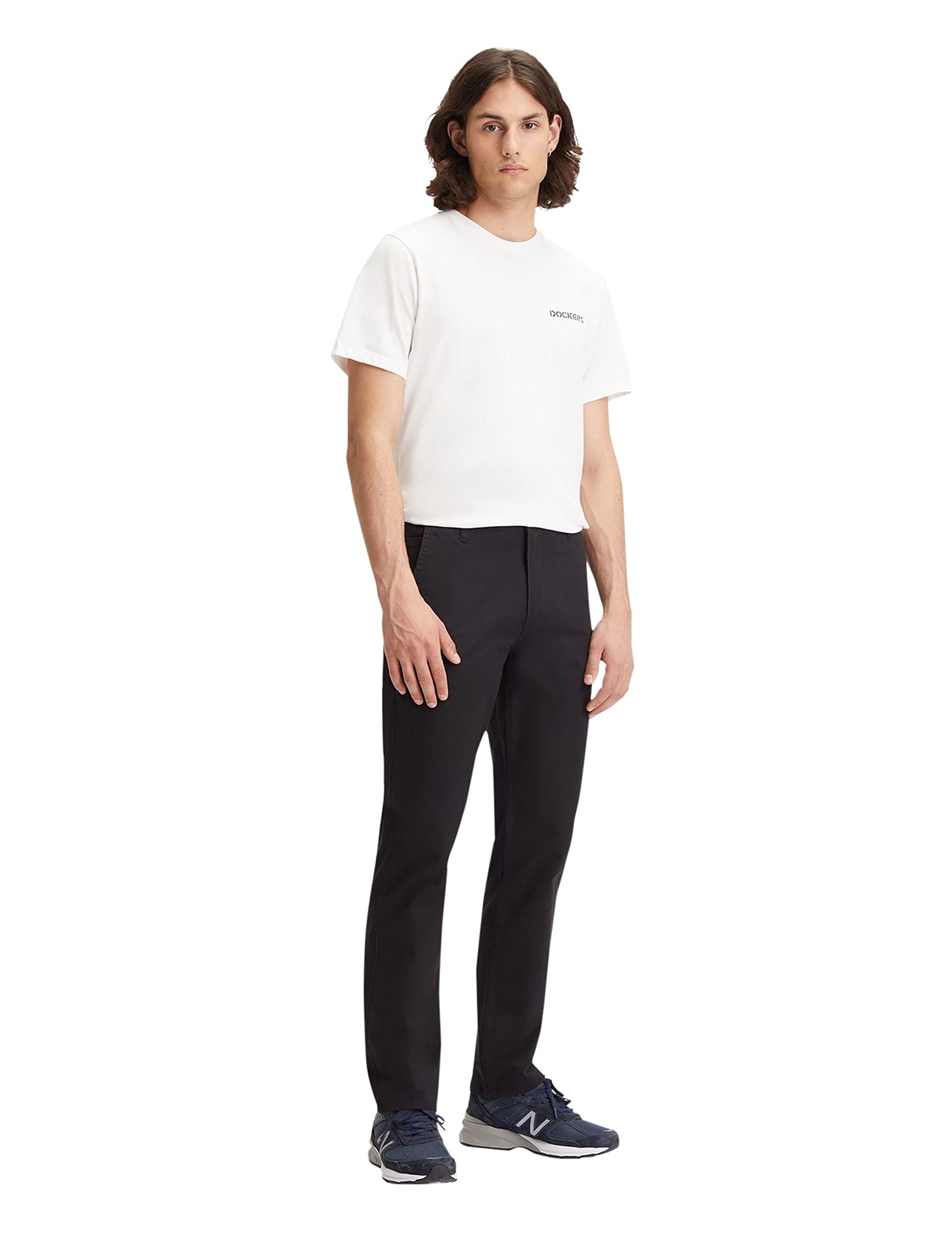 Dockers Clean Khaki Slim Tapered – Stretch Lightweight Twill Garment Dyed Men's 