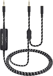 HD60 S+ Chat Link Pro Cable for Elgato 4K S, 4K X, HD60 X Capture Card | Chat Adapter with in-line Isolator Compatible with Nintendo Switch, Xbox One, PS4 and PS5, 6.6ft Long
