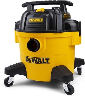 DEWALT Shop Vacuum 6 Gal 4 HP Poly Wet/Dry Vacuum with Blower DXV06P | Wet/Dry/Blower 3-in-1 Portable Poly Tank Shop Vacuum Rubberized Casters Easy Moving Ideal for Garage/Workshop/Jobsite