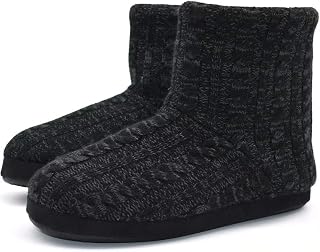 KuaiLu Slippers House Boot Man Winter Plush Wool Closed Slippers