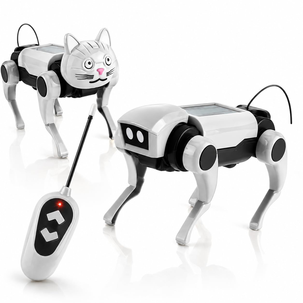 Zigo 2-in-1 Robot Dog and Robotic Cat Remote Control Walking Animal Building Set
