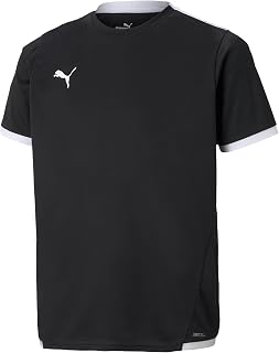 PUMA Kids' TeamLIGA Jersey, Black White, Medium