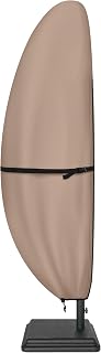 ULTCOVER Waterproof Patio Cantilever Offset Umbrella Cover | Fits Parasol Umbrella 7.5-11.5 Feet, Heavy Duty 600D Polyester, UV Resistant