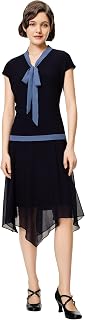 BABEYOND Gatsby Dress for Women 1920s Low Waist Chiffon Flapper Dress Great Gatsby Party
