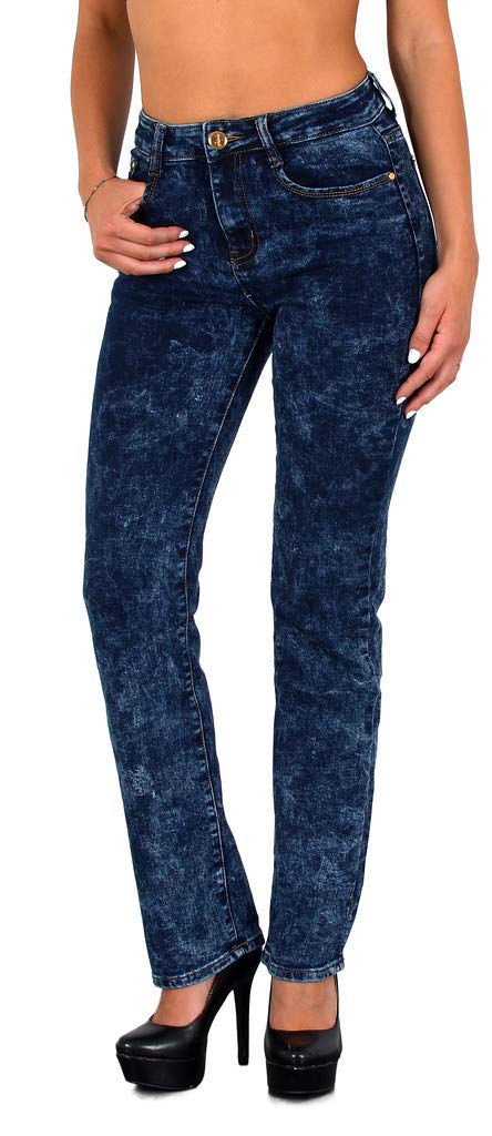 ESRA G200 Women's Straight, High-Rise Stretch Jeans