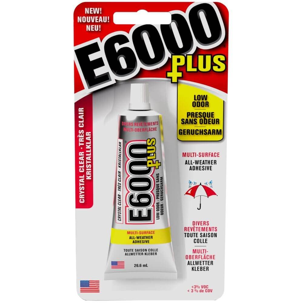 E6000 Eclectic Products inc. Plus Multi-purpose Clear Glue, Waterproof and Paint