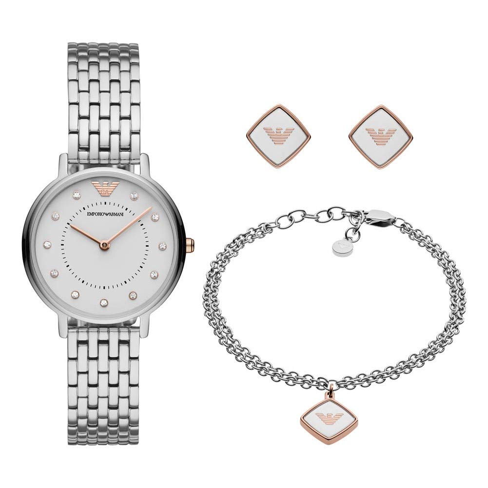 Emporio Armani Montre pour Femmes, Mouvement à Quartz Deux Aiguilles de 32 mm av