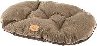 Ferplast Cat And Dog Cushion Stuart 65/6, Double-Sided, Tweed And Soft Velvet, Washable, Brown, M