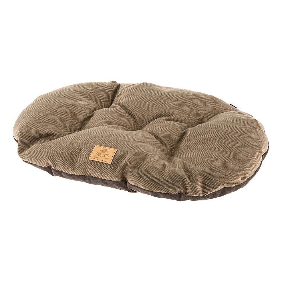 Ferplast Cat And Dog Cushion Stuart 65/6, Double-Sided, Tweed And Soft Velvet, W