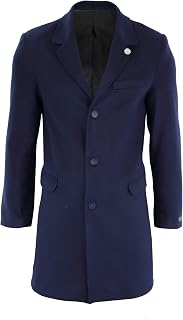 TruClothing. com Men's Crombie 3/4 Length Coat Jacket Peaky Blinders Coat - Carbon 3XL, grey, 3XL