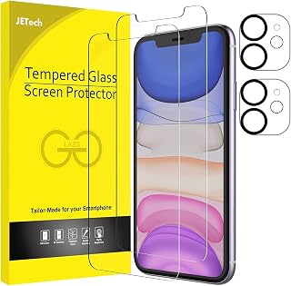 JETech Screen Protector for iPhone 11, 2+2 Units
