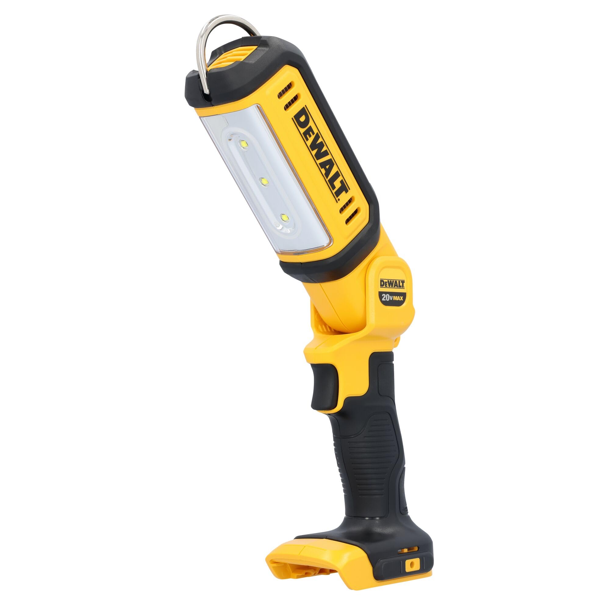 DEWALT 20V MAX LED Work Light, Rechargeable Flashlight, Pivoting Head, Bare Tool