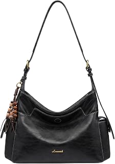 LOVEVOOK Sac à main Hobo pour femme, sac à main à bandoulière en cuir synthétique souple avec pampilles, sac à main pour femme pour tous les jours