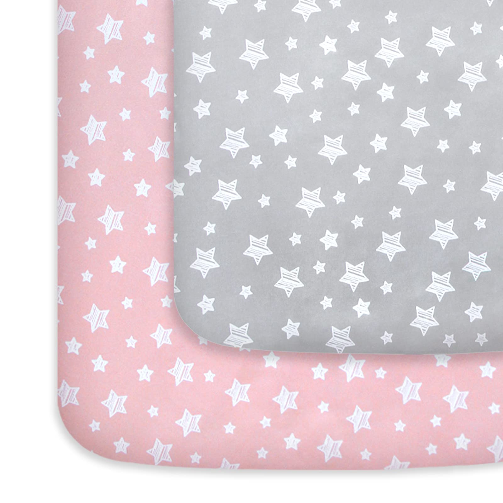 Pack and Play Sheets Girl, Mini Crib Sheets, Stretchy Playard Fitted Sheet | Com