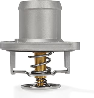Mishimoto MMTS-F2D-03CL Low Temperature Thermostat &amp; Housing, Compatible with Ford Powerstroke 6.0L, 2003-2007
