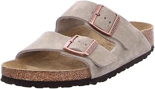 Birkenstock Men's Arizona Taupe Suede Clogs 42 N EU