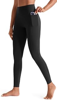 JOYSPELS Womens High Waist Gym Leggings with Pockets, Full-Length & Capri | Yoga Pants for Activewear, Workout, Running & Daily Leisure, Tummy Control, Non-See Through, 4-Way Stretch & Comfort Soft