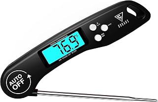 DOQAUS Meat Thermometer Digital – Instant Read Food Thermometer for Cooking | Backlight & Auto-Rotating Display, Temperature Dial Thermometers Kitchen Gadgets Essentials for BBQ Oven Grill Smoker Candy