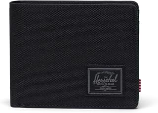 Herschel Unisex Roy Wallet, Black Tonal, coin, Roy Wallet