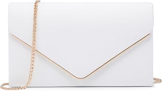 Dasein Women Faux Suede Clutch Purse Evening Bag Bridal Formal Handbag
