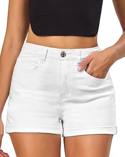 VIPONES Summer Shorts for Women, High Waist, Pleated Hem, 3.5" Inseam