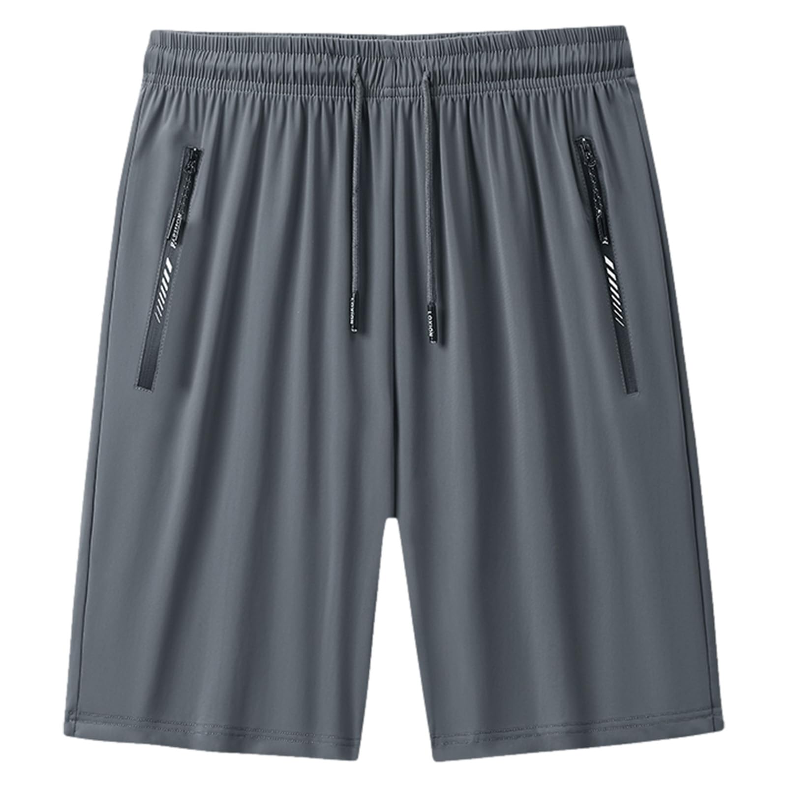 rismart Mens Quick Dry Shorts Workout Running Walking Athletic Sports with Zip P