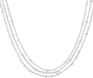 PAVOI 14K Gold Plated Dainty Layering Necklaces for Women, Pendant Necklace