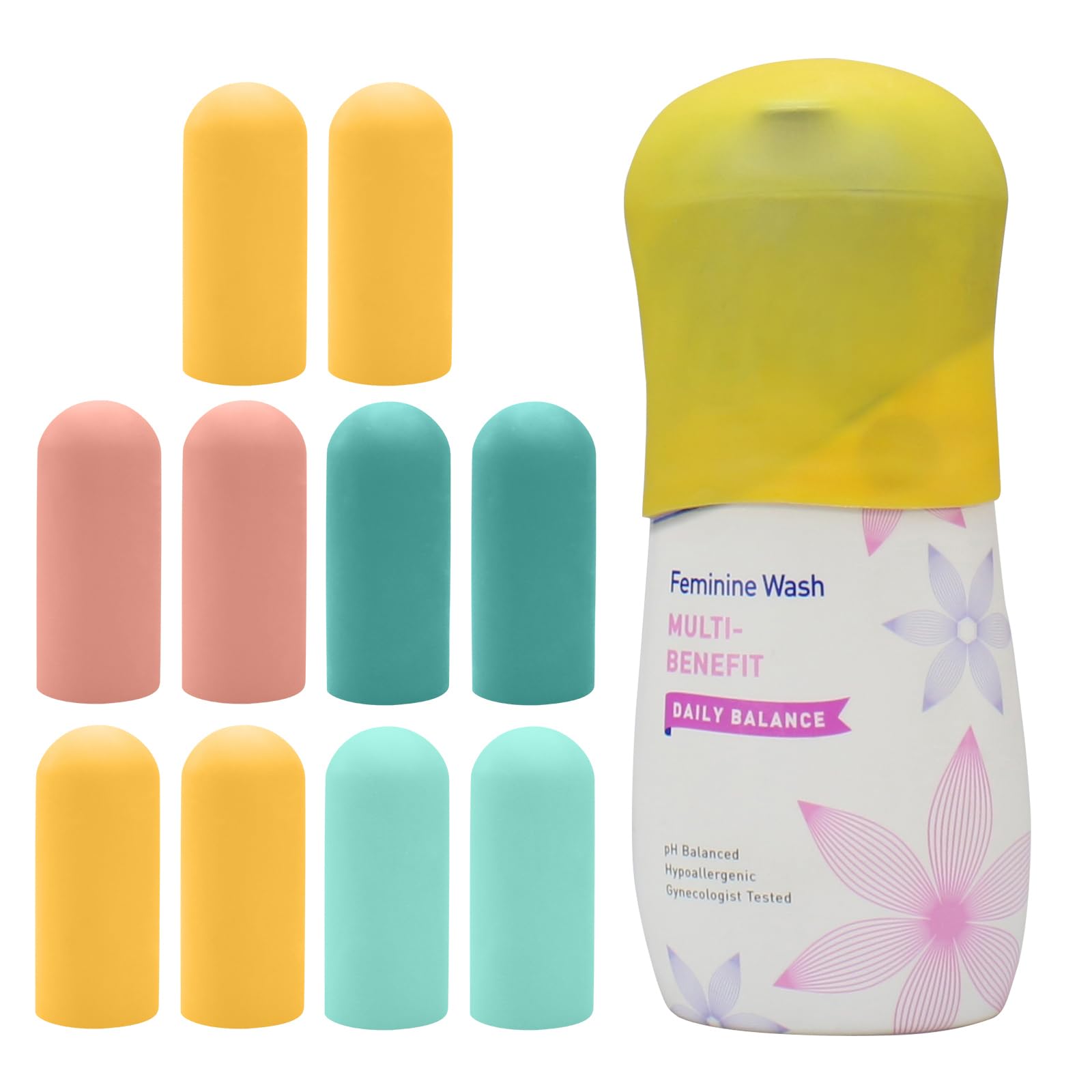 TRANOMOS Silicone Bottle Covers Travel Essentials for Women Men, Beach Vacation 